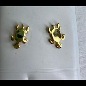 Vintage gold fill turtle studs
